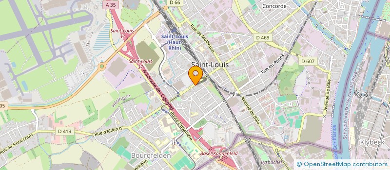 localisation de l'entreprise SCI ATHOS à SAINT-LOUIS
