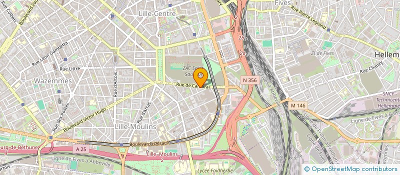 localisation de l'entreprise SCI ATHOS à LILLE