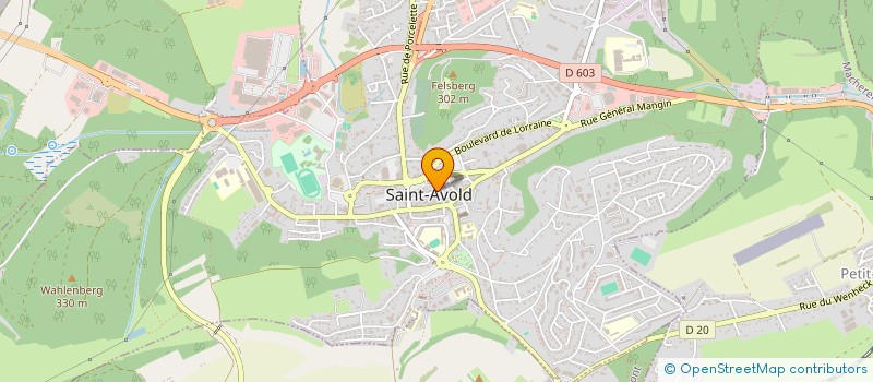 localisation de l'entreprise SCI ATHOS à SAINT-AVOLD