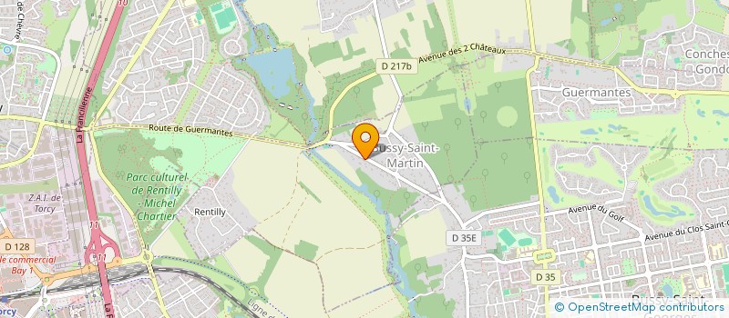 localisation de l'entreprise SCI ATHOS  BUSSY-SAINT-MARTIN