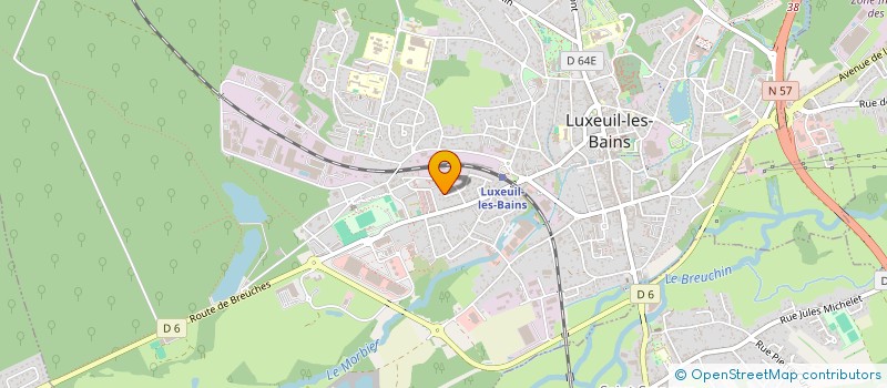 localisation de l'entreprise SCI ATHOTIS à LUXEUIL-LES-BAINS