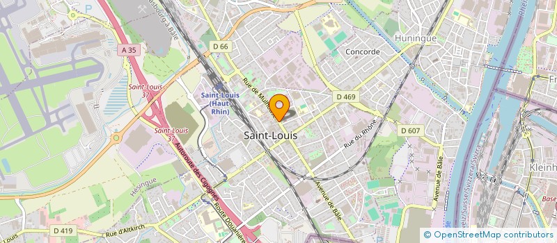 localisation de l'entreprise SCI ATHOZ  SAINT-LOUIS