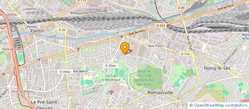 localisation de l'entreprise SCI ATI à ROMAINVILLE