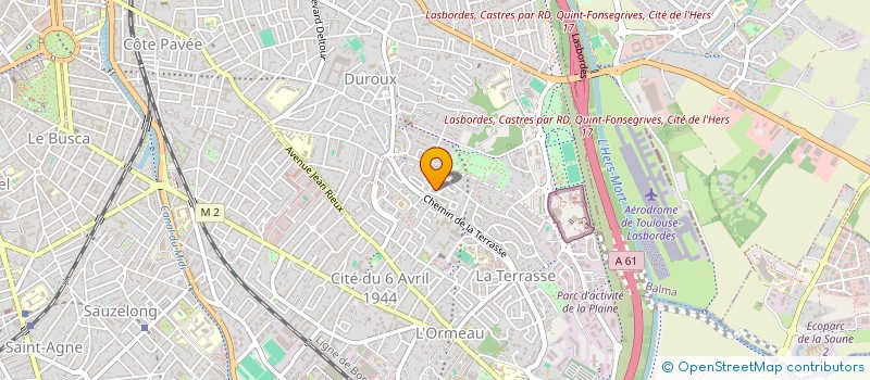 localisation de l'entreprise SCI ATIA à TOULOUSE