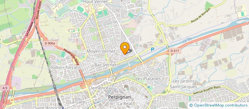 localisation de l'entreprise SCI ATIF  PERPIGNAN