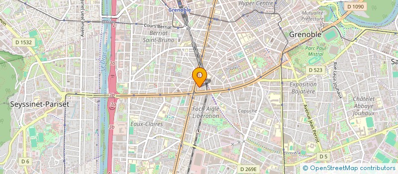 localisation de l'entreprise SCI ATILO  GRENOBLE