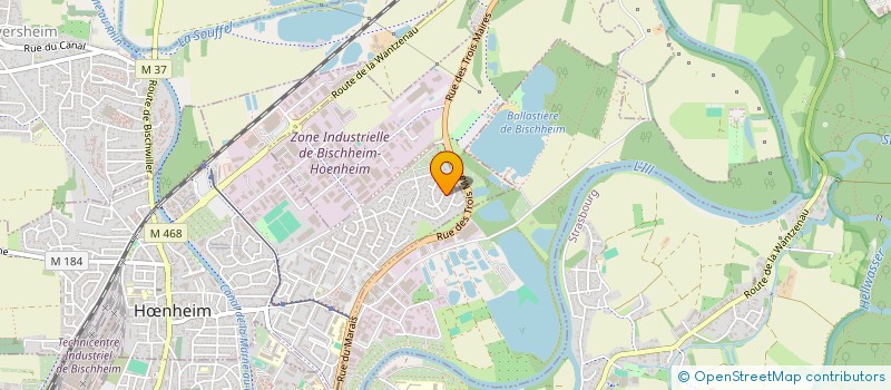 localisation de l'entreprise SCI ATINA  HNHEIM