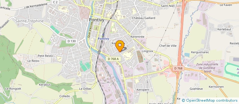 localisation de l'entreprise SCI ATIQUE  PONTIVY