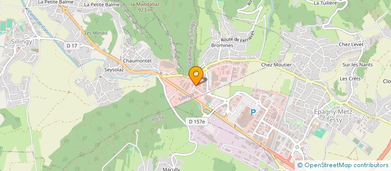 localisation de l'entreprise SCI ATIQUE  SILLINGY