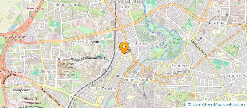 localisation de l'entreprise SCI ATIQUE  RENNES