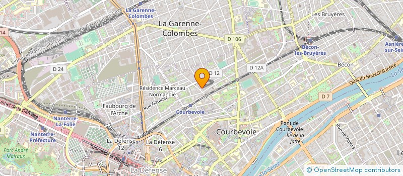 localisation de l'entreprise SCI ATITOUE à COURBEVOIE