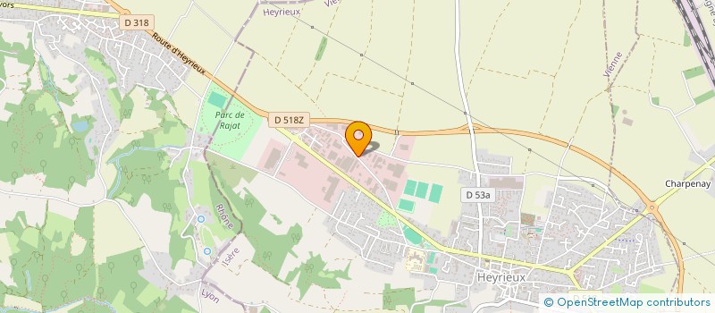 localisation de l'entreprise SCI ATIVS  HEYRIEUX