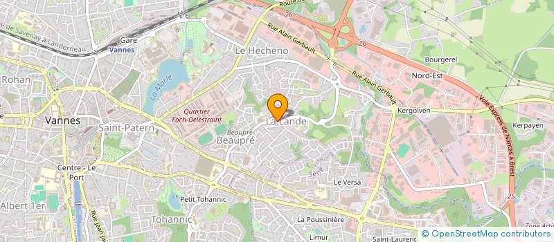 localisation de l'entreprise SCI ATLANT'EST à VANNES