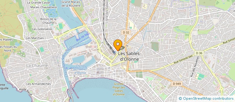 localisation de l'entreprise SCI ATLANT'OUEST à LES SABLES D'OLONNE