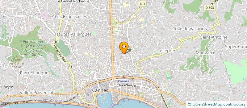 localisation de l'entreprise SCI ATLANTA à CANNES