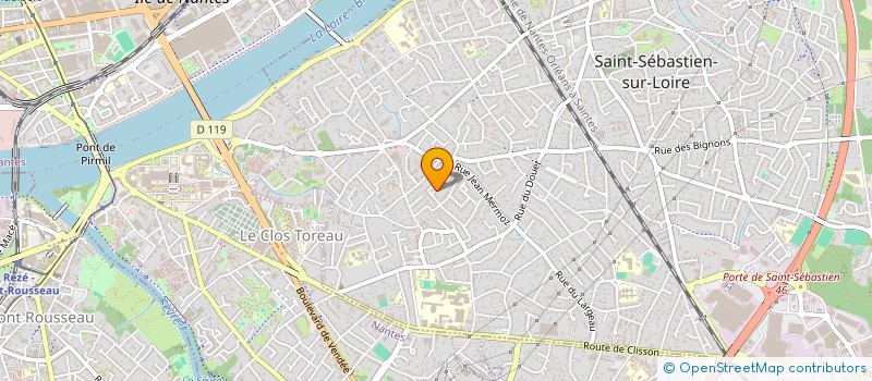 localisation de l'entreprise SCI ATLANTE  SAINT-SEBASTIEN-SUR-LOIRE