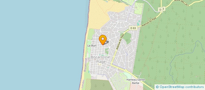 localisation de l'entreprise SCI ATLANTIC  BISCARROSSE