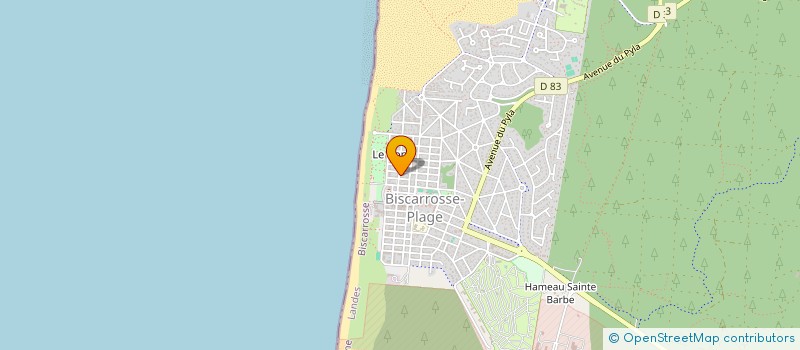 localisation de l'entreprise SCI ATLANTIC  BISCARROSSE