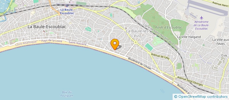 localisation de l'entreprise SCI ATLANTIC HOTEL à LA BAULE-ESCOUBLAC