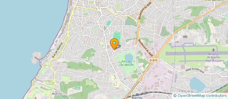 localisation de l'entreprise SCI ATLANTICA à BIARRITZ