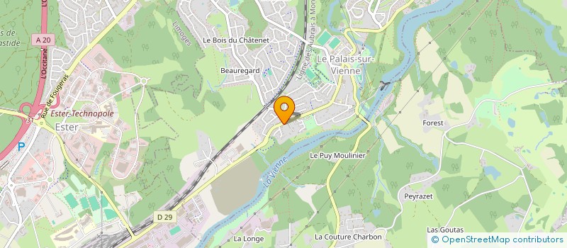 localisation de l'entreprise SCI ATLANTIQUE à LE PALAIS-SUR-VIENNE