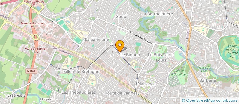 localisation de l'entreprise SCI ATLANTIQUE à ORVAULT