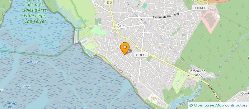 localisation de l'entreprise SCI ATLANTIQUE  ARES
