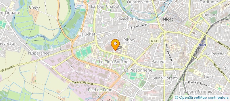 localisation de l'entreprise SCI ATLANTIQUE  NIORT