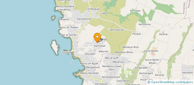 localisation de l'entreprise SCI ATLANTIQUE ET DU LEON  PORSPODER