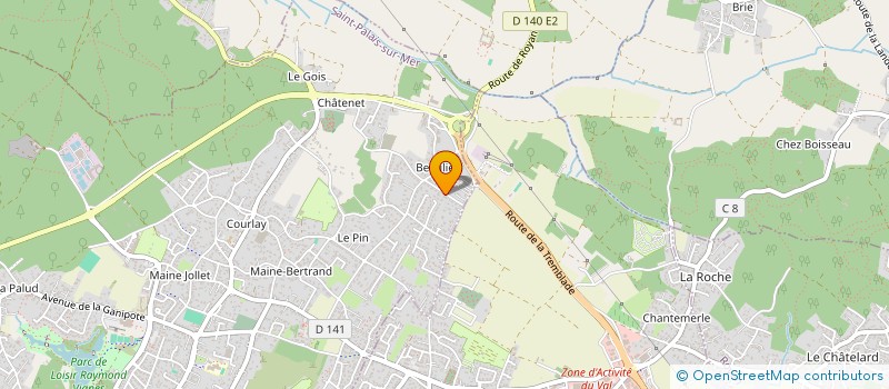 localisation de l'entreprise SCI ATLANTIS  SAINT-PALAIS-SUR-MER