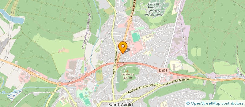localisation de l'entreprise SCI ATLANTIS  SAINT-AVOLD