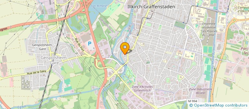 localisation de l'entreprise SCI ATLANTIS  ILLKIRCH-GRAFFENSTADEN