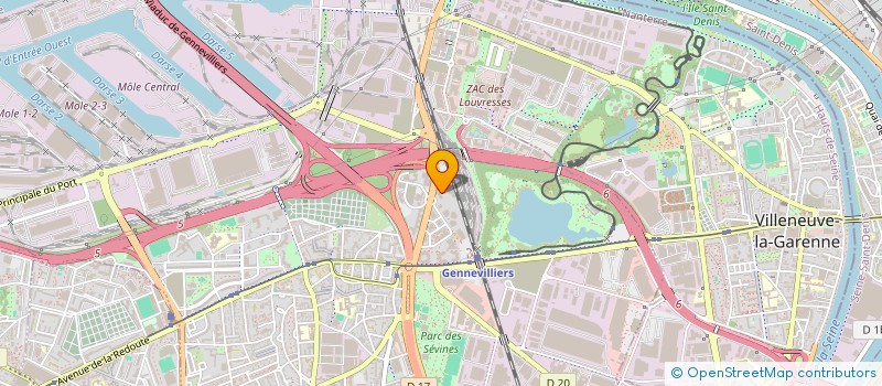 localisation de l'entreprise SCI ATLANTIS à GENNEVILLIERS