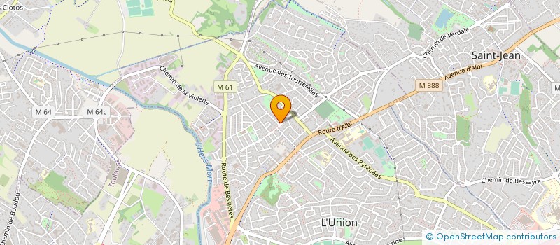 localisation de l'entreprise SCI ATLAS à L'UNION