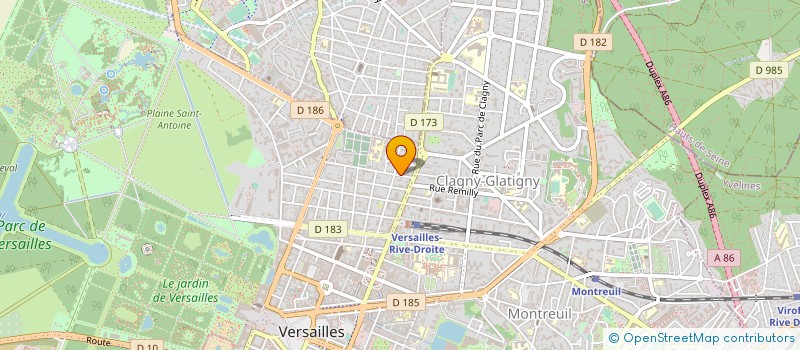 localisation de l'entreprise SCI ATLAS à VERSAILLES