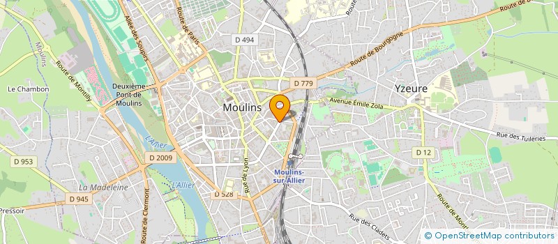 localisation de l'entreprise SCI ATLAS à MOULINS