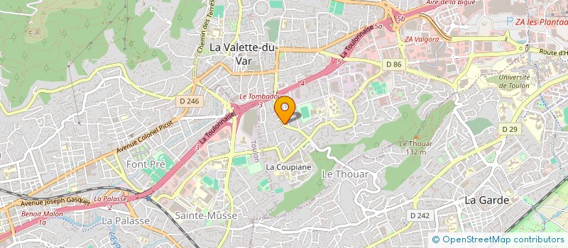 localisation de l'entreprise SCI ATLAS  TOULON