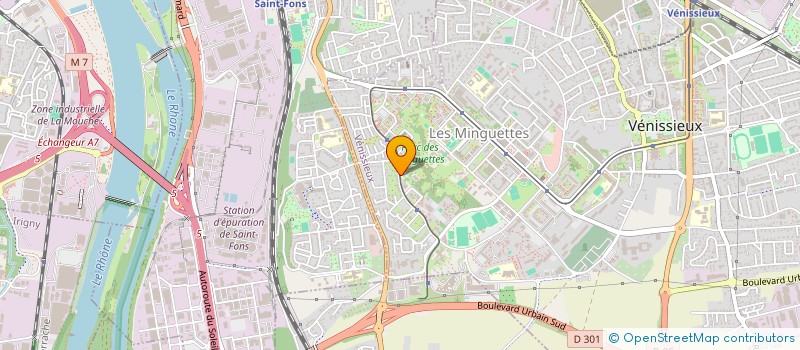 localisation de l'entreprise SCI ATLAS  VENISSIEUX