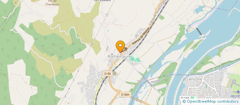 localisation de l'entreprise SCI ATLAS à ROCHEMAURE