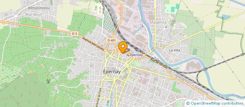 localisation de l'entreprise SCI ATLAS  EPERNAY