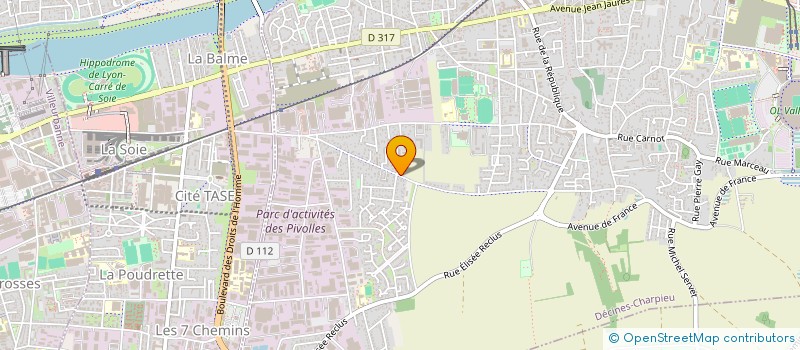 localisation de l'entreprise SCI ATLAS  DECINES-CHARPIEU