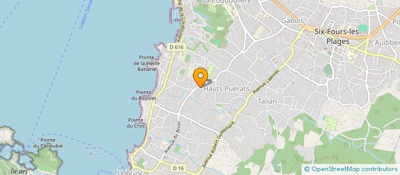 localisation de l'entreprise SCI ATLAS à SIX FOURS LES PLAGES