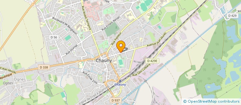 localisation de l'entreprise SCI ATLAS  CHAUNY
