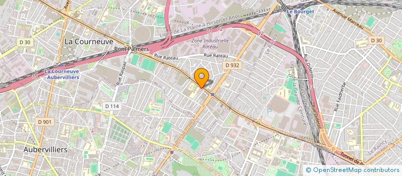 localisation de l'entreprise SCI ATLAS à LA COURNEUVE