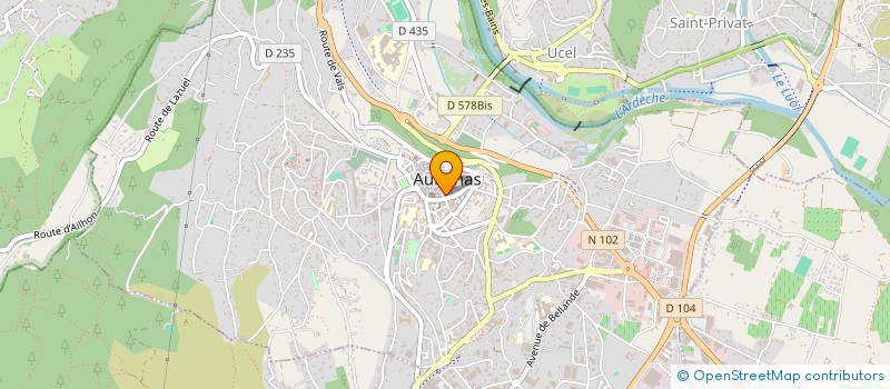 localisation de l'entreprise SCI ATLAS  AUBENAS