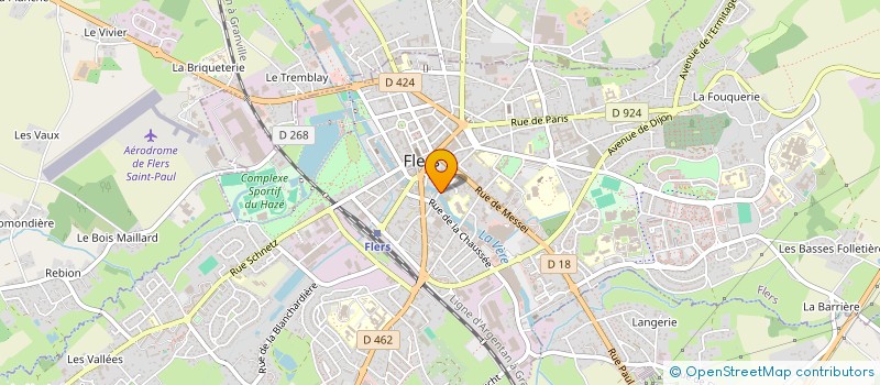localisation de l'entreprise SCI ATLAS AXIS à FLERS