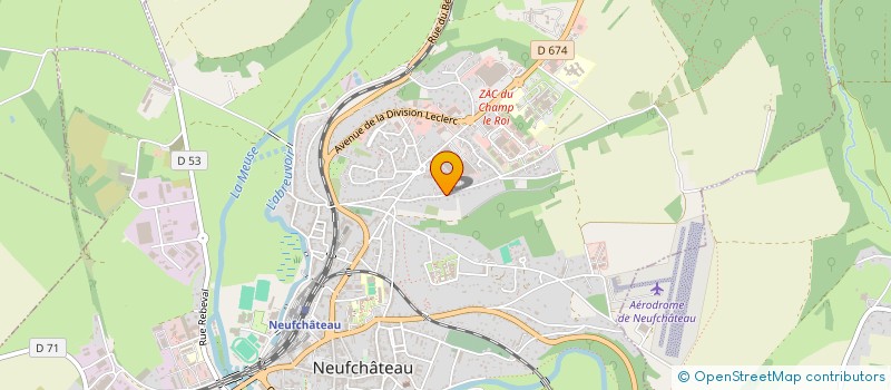 localisation de l'entreprise SCI ATLF à NEUFCHATEAU