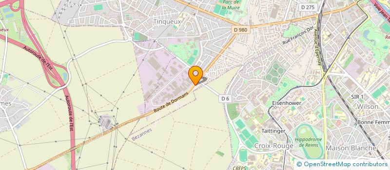 localisation de l'entreprise SCI ATM  TINQUEUX