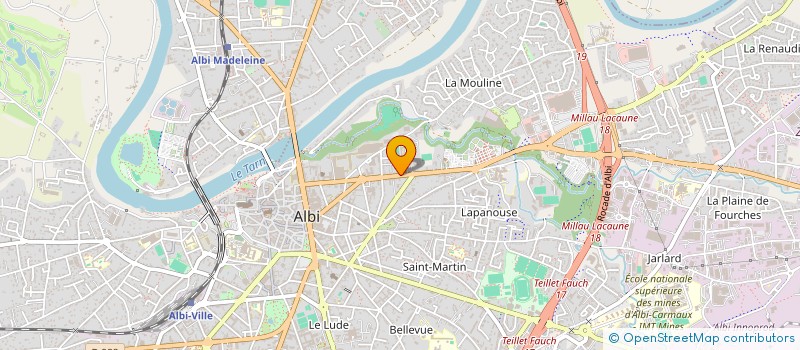localisation de l'entreprise SCI ATM à ALBI