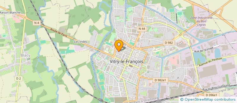 localisation de l'entreprise SCI ATMAYA à VITRY-LE-FRANCOIS
